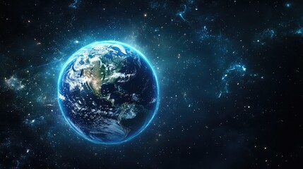 Obraz premium Earth from Space: A Celestial View of Our Planet