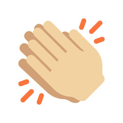 Clapping Hands: Light Skin Tone

