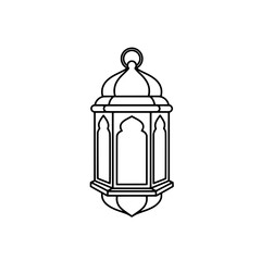 Lantern Silhouette: A simple line illustration of a traditional lantern, evoking a sense of history and cultural celebration.