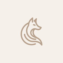 A clean wolf logo reflecting independence, instinct, and strength.