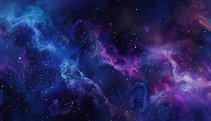 Fototapeta premium Galaxy scene of vibrant planet inside outer space orbit with vividness of light from nebula or star. Universe scenery with various celestial object of cosmos perfect for astronomy background. AIG61.