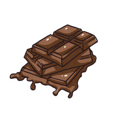 chocolate isolated on white background