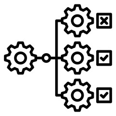 Process Outline Icon