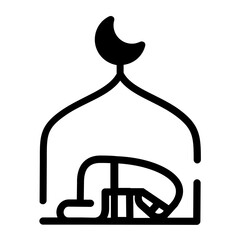 Praying Icon Design	