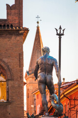 Bologna, Italy. The iconic Fountain of Neptune in the Piazza Maggiore. © Hari Seldon Photo