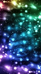 Fototapeta premium Vivid abstract background showcasing a stunning display of colorful lights and captivating patterns