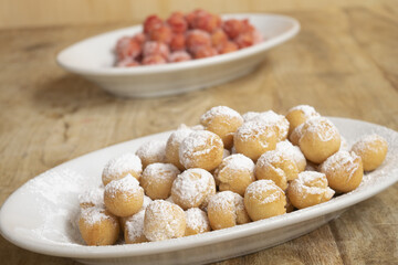 carnival chestnuts or castagnole