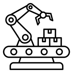Manufacturing Outline Icon