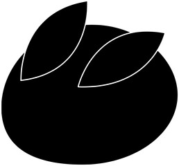 mochi illustration food silhouette japanese logo sweet icon pink outline sakura japan dessert asian traditional wagashi rice snack spring shape with vector graphic background