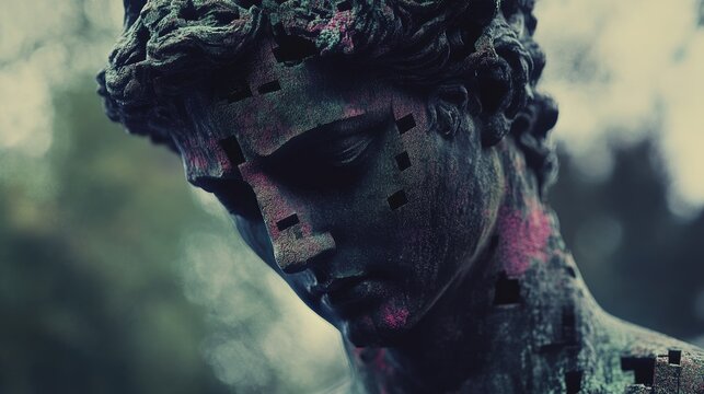 Deconstructed Antiquity, A Fragmented Classical Sculpture in the Digital Age