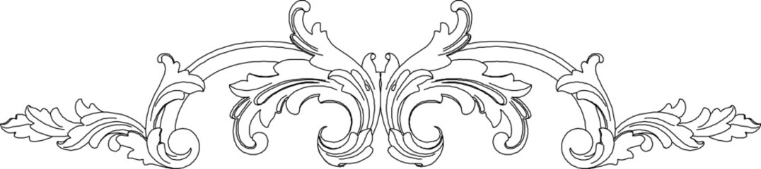 sketch vector silhouette illustration icon symbol carving ornament decoration accessory floral classic vintage