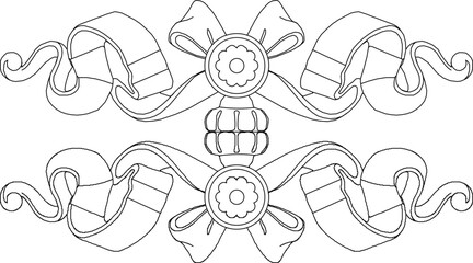 sketch vector silhouette illustration icon symbol ornament decoration accessory floral decorative background seamless classic vintage