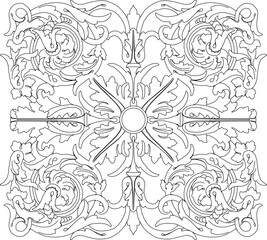 sketch vector silhouette illustration background pattern seamless abstract modern classic vintage