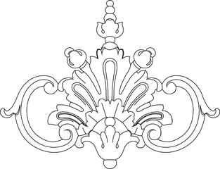 sketch vector silhouette illustration ornament decoration background pattern seamless abstract modern classic vintage