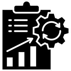 Repetitive Task Glyph Icon