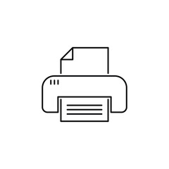 Printer Fax Web Icon Vector Design