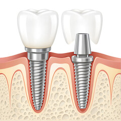 transparent background Dental Implants: Before & After