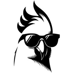 Cool cockatoo portrait