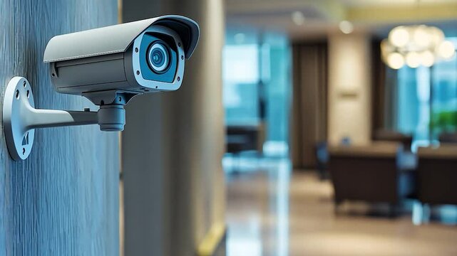 Security Camera in Modern Office