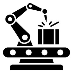Manufacturing Engineering Glyph Icon