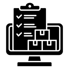 Inventory Management Glyph Icon