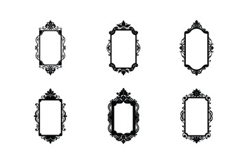 Baroque and Victorian Decorative Frames &ndash; Intricate Floral Borders for Design Projects