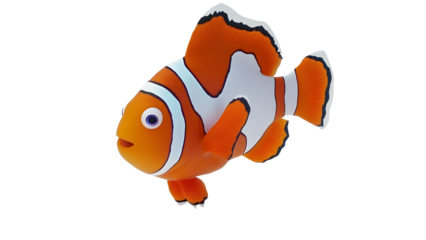 Clownfish Ocellaris Isolated on white background