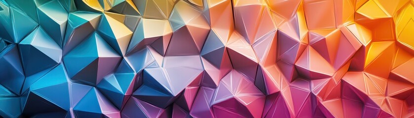 Obraz premium Futuristic Asanoha pattern with 3D depth effects, appearing as if carved into a crystalline structure