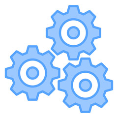 Machines Blue Icon