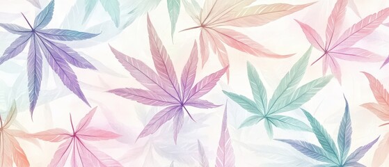 Seamless Asanoha hemp leaf pattern in soft watercolor tones, blending tradition with contemporary elegance