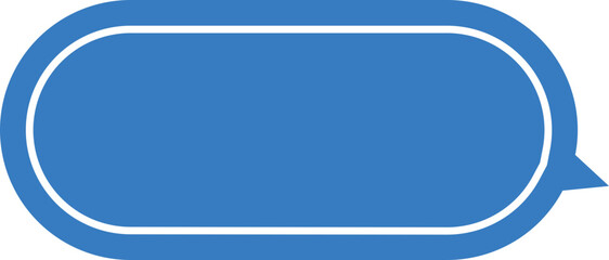 Fototapeta premium blue speech bubble