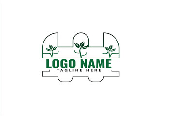 Sustainable able retail logo, Eco Home, Green House,  Flight,  Air, ticket,  food restaurants,  green food, education,  agency Temple 