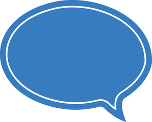 blue speech bubble