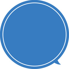 blue speech bubble