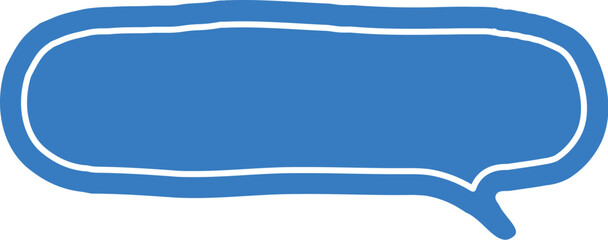 Obraz premium blue speech bubble