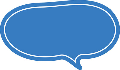 blue speech bubble