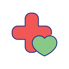 Medical Cross Icon vector stock illustration