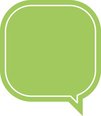 green speech bubble