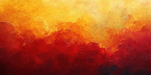 Fototapeta premium Vibrant Abstract Sunset with Warm Hues and Textured Brushstrokes