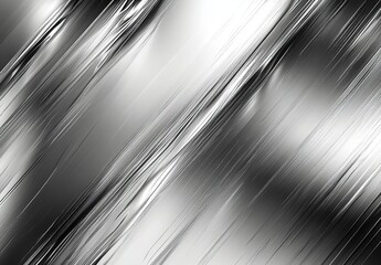 Abstract Silver Metal Texture Diagonal Brushed Steel Background Design