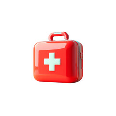 Obraz premium First aid kit, red, medical, emergency, healthcare