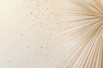 Elegant gold design radiating stars and shimmering textures.