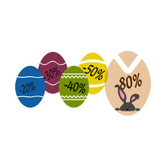 Easter Sale Icons Set — Vector Collection for Promotions”