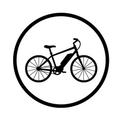 Fototapeta premium bicycle on white background
