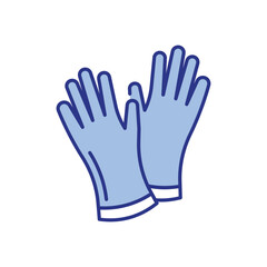 Medical Gloves Icon vector stock illustration