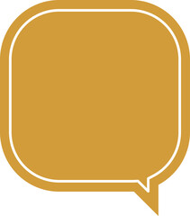 yellow speech bubble