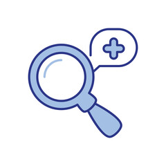 Magnifier  Icon vector stock illustration
