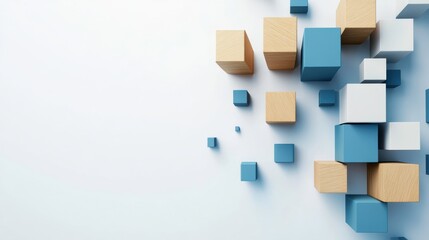 Dynamic Minimalist Composition of Geometric Shapes