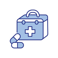 Obraz premium First Aid Kit Icon vector stock illustration
