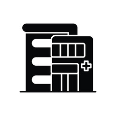 Fototapeta premium Hospital Building Icon vector stock illustration